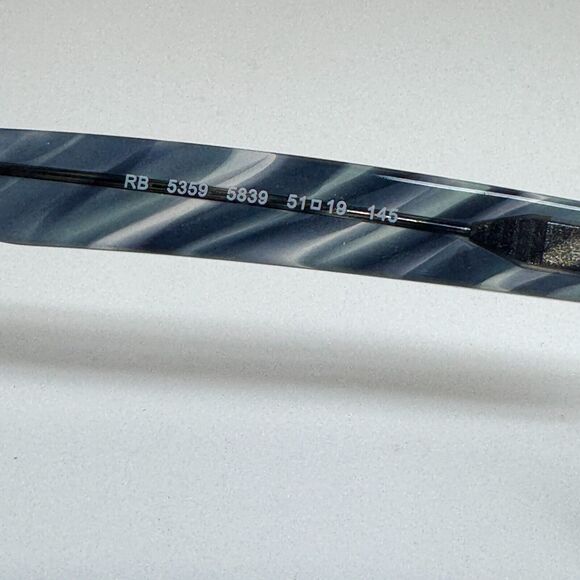 Ray Ban RB5359 5839 blue Tortoise Oval Eyeglasses Frames 51-19 145 H15047 - Picture 5 of 7